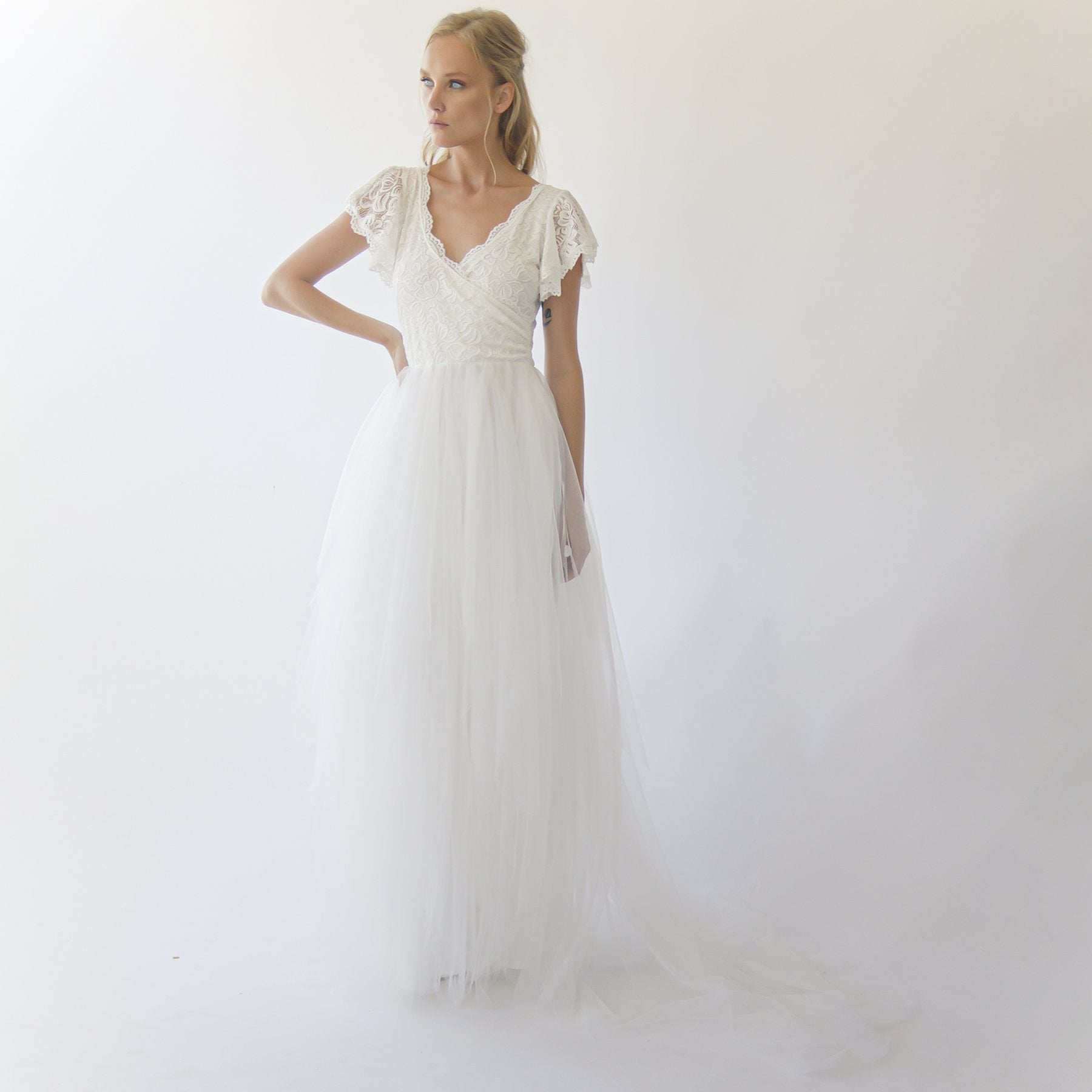 Fairy Blush Drap Dress #1293