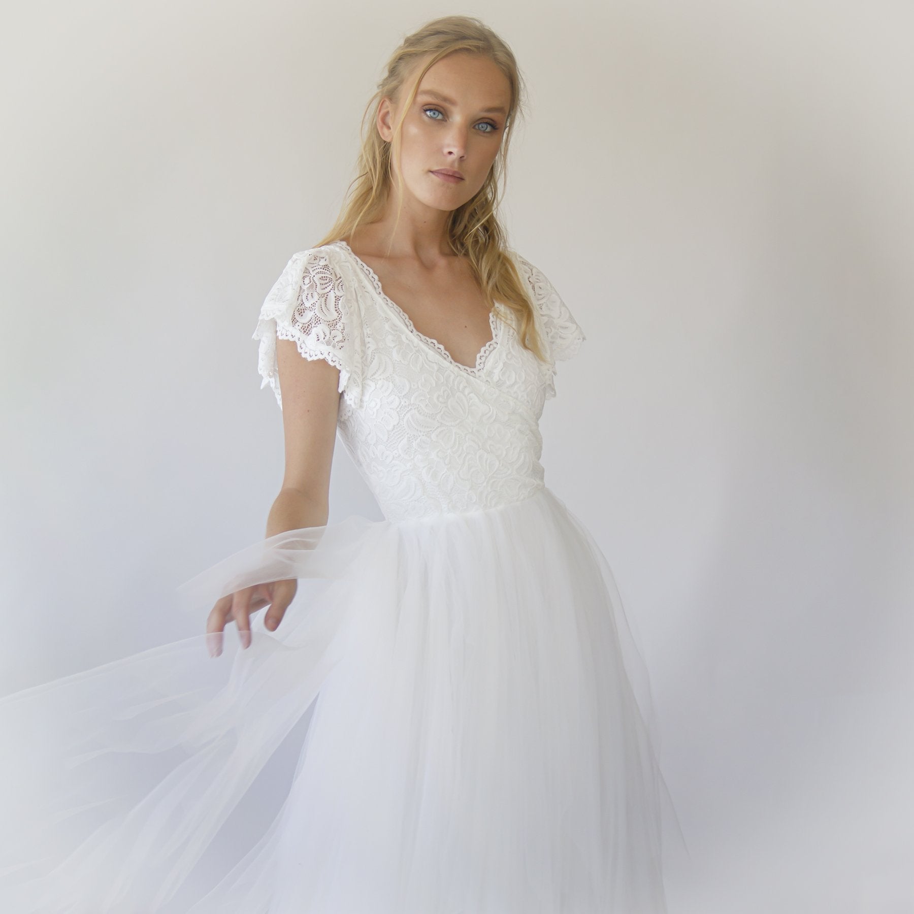 Fairy Blush Drap Dress #1293