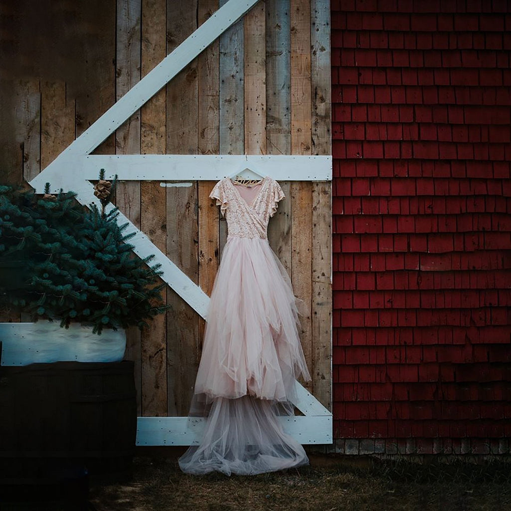 Fairy Blush Drap Dress #1293