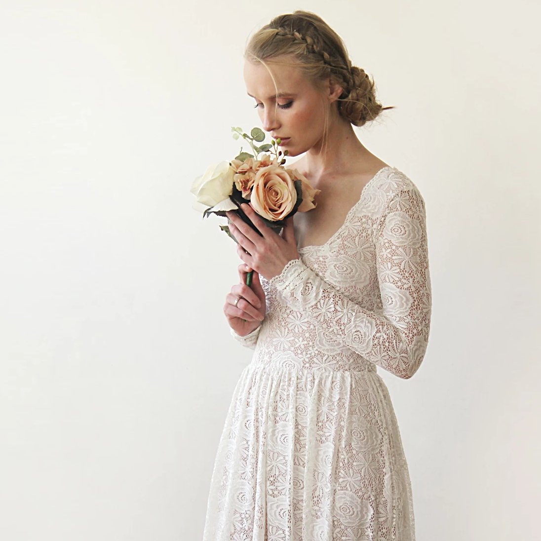 Square Neckline Dress #1259